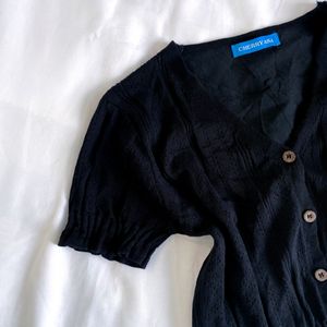 🎀Pinterest Korean Black Cardigan By Cherry Aka