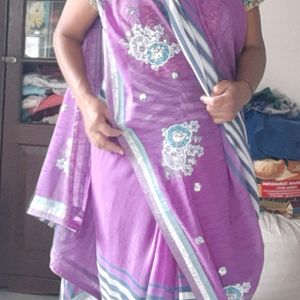 New Purple Saree