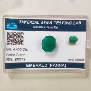 4.450 CTS Natural Zambian Panna Emrald GemStone