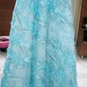 Gown Blue In New Condition