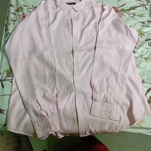 Light Pink White Dot Printed Shirt