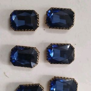 Beautiful Navy Blue Colour Diamond Buttons