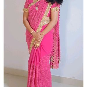 Embroidered Saree