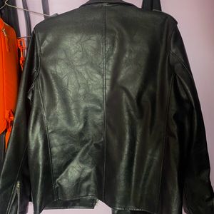 Men’s Black Faux Leather Biker (CUSTOM MADE)