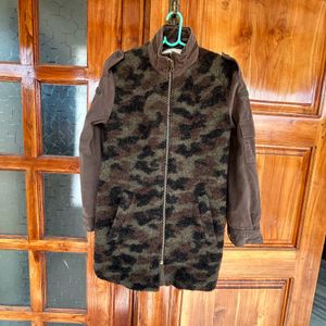 Zara Camouflage Long Jacket