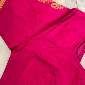 Stitched Pink Color Blouse