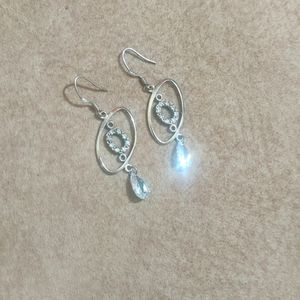 Pure Silver drop earrings