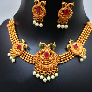 Necklace In Temple Jwellery