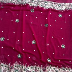 Rani Colour Brand New Saree