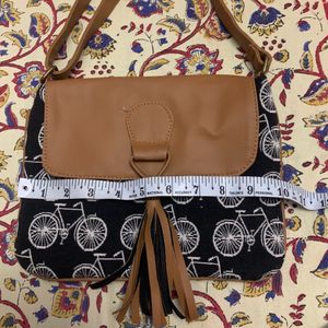 Beautiful Brown Black Sling Bag