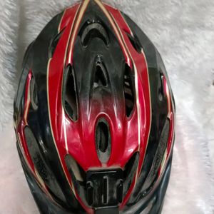 Red and Black Cycling Helmets for Adults