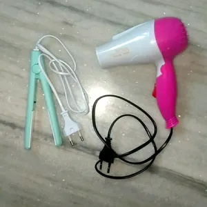 Hair Dryer & Straightener Combo