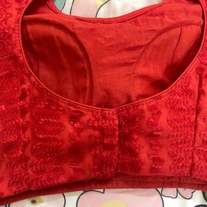 Red Padded Blouse