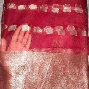 BANARASI ORGANZA SILK SAREE