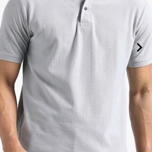 Men Regular Fit Polo T-Shirt with Collar Neck