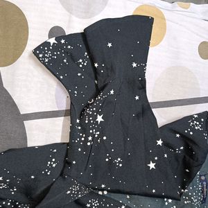 Get Free Delivery On This Starry Black Top. No Damage.