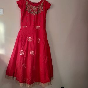 Red Ethnic Gown