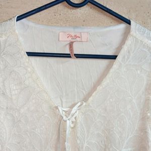 🇨🇳 MILLER'S Trendy Lace Top Layered White