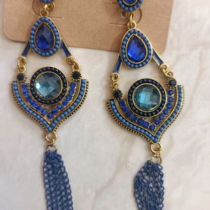 Navy blue earrings