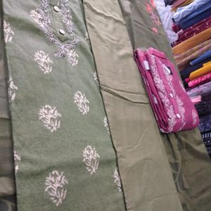 Pure Cotton Suit With Beautiful Colours