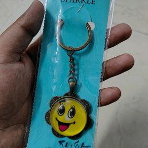 Keychain | New & Unused | Smiley | Small