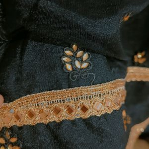 Black And Brown Salwar Suit