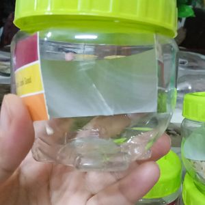 Transparent Plastic Jars