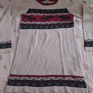 Sweater With Christmas Design