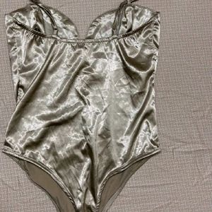 Sexy Satin Bodysuit