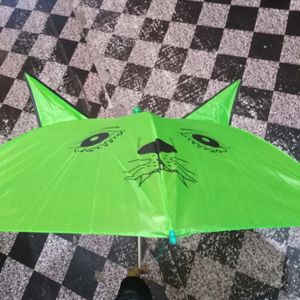 Green Umbrella For Kids