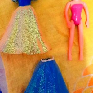 Mini Disney Doll With Rubber Costume