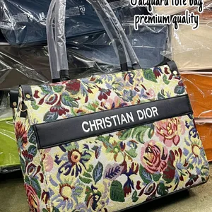 PREMIUM QUALITY JACQUARDS DIOR TOTE BAG