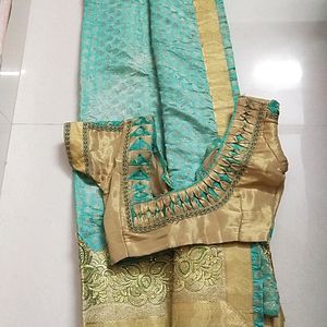 Green Colour Saree