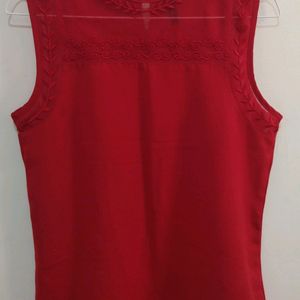 Hey! Brand, Beautiful Sleeveless Red Color Top