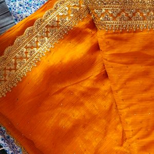 Orange Colour Saree