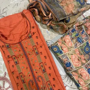 Orange Kurta & Plazzo Set