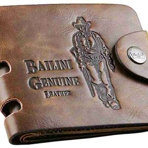 Bailini Men Brown Genuine Leather Wallet