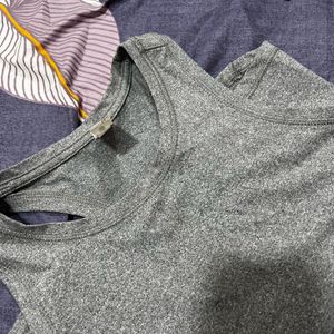 Grey Soft Fabric Tank Top For Women