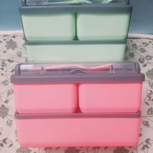 Lunch Boxes Pink And Green