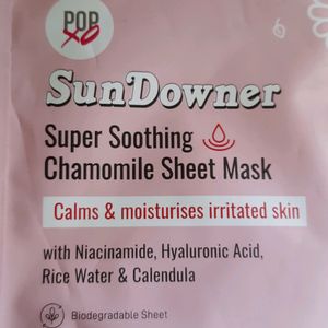 Popxo Sundowner Soothing Chamomile Sheet Mask🌸