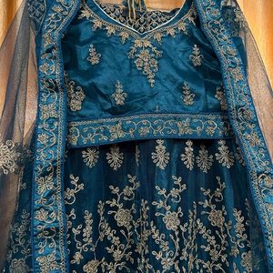 Party wear Lehnga With Attached Cancan