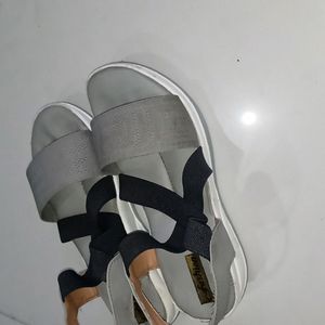 "Silver Mist Sandals"
