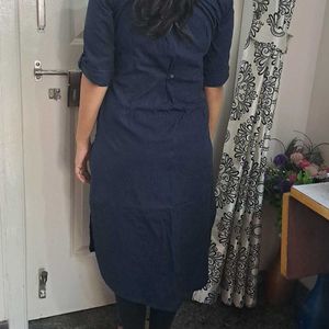 Aurelia Navy Blue Kurta