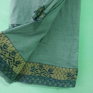 Grey Silver Embroidery Saree.