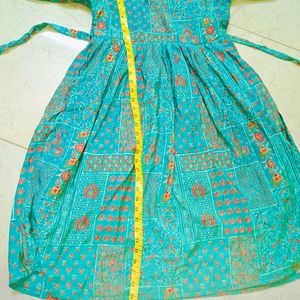 Sea Green Frock Top Stylish Dress