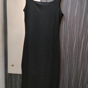 Urbanic Black Slit Dress New With Tag