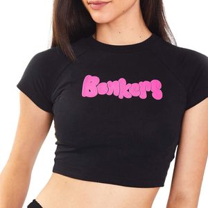 NEW WITH TAG , BONKERS BABY TEE CROP TOP
