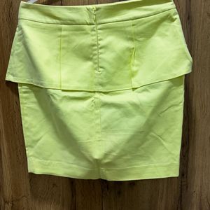 Lemon Yellow Party Skirt Size 30