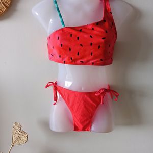 New Cute Watermelon Print Swimwear