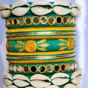 Garba Special Bangles 7💚💛